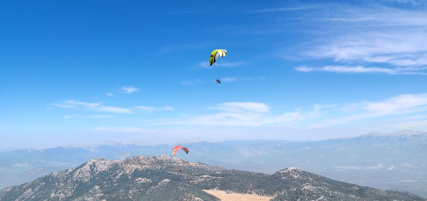 Paragliding baptism in Oludeniz
