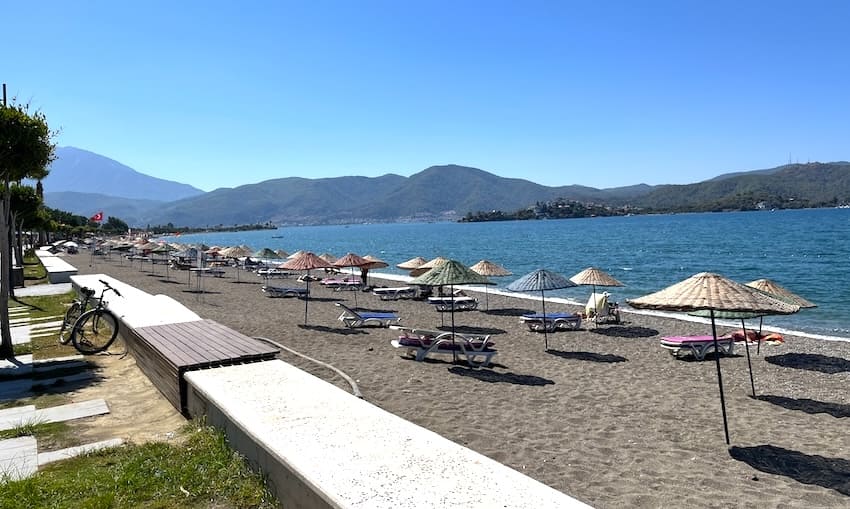 View of Fethiye Island from Calis Beach